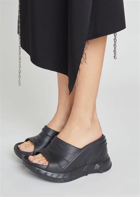 givenchy marshmallow slide wedge sandals.